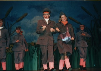 "We're off, on a Wild Goose Chase!" sing Dot (Alison Mouton), Greylag (Paul Robere) and the Wild Goose Squadron.