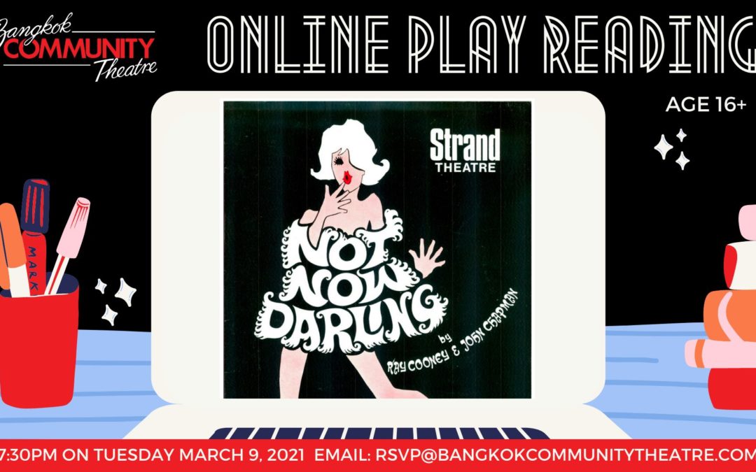 BCT’s Online Play Reading of “Not Now Darling”