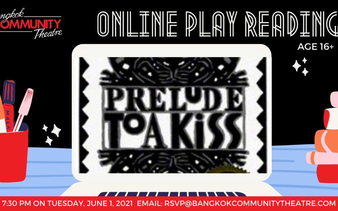 BCT’s June 1 Online Play Reading of Prelude to a Kiss