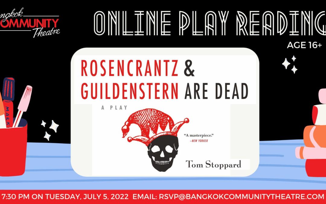 BCT’s July 5th Online Play Reading of Rosencrantz & Guildenstern are Dead