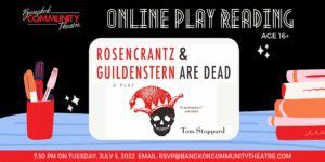 BCT's July 5th Online Play Reading of Rosencrantz & Guildenstern are Dead @ Online