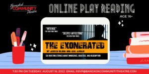 BCT's August 16 Online Play Reading of The Exonerated @ Online